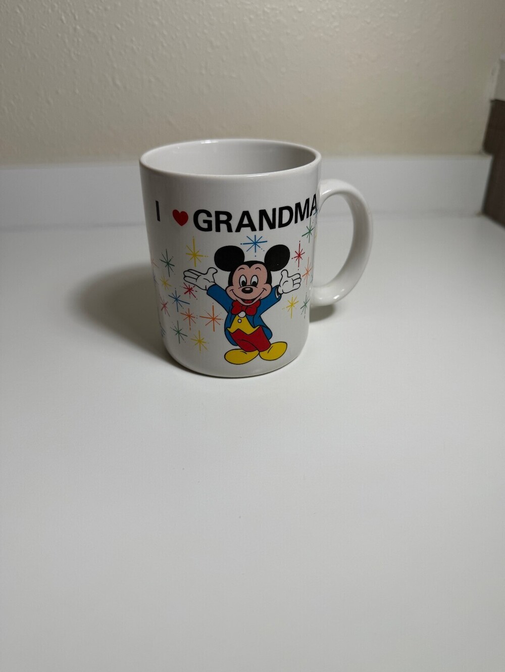 Disney Mickey Mouse I Love Grandma Ceramic Coffee Mug